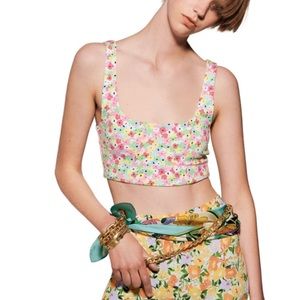 Printed stretchy top